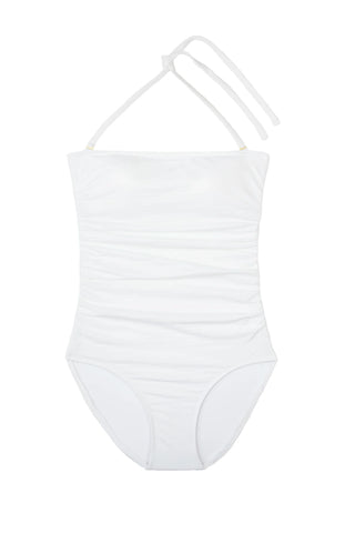 helen jon classic bandeau one piece textured white 5