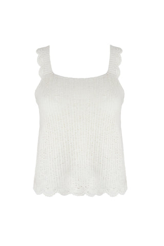 helen jon scallop crochet tank ivory crochet 6