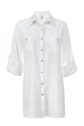 helen jon camp shirt cover up white 5