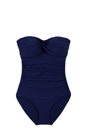 helen jon twist bandeau one piece navy 5