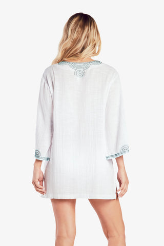 helen jon beaded beach tunic light seafoam 2