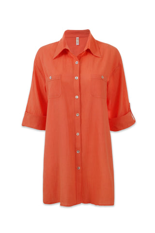 helen jon camp shirt cover up coral 5