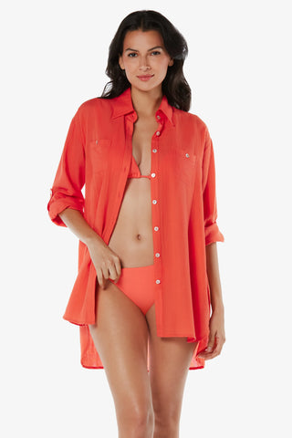helen jon camp shirt cover up coral 4