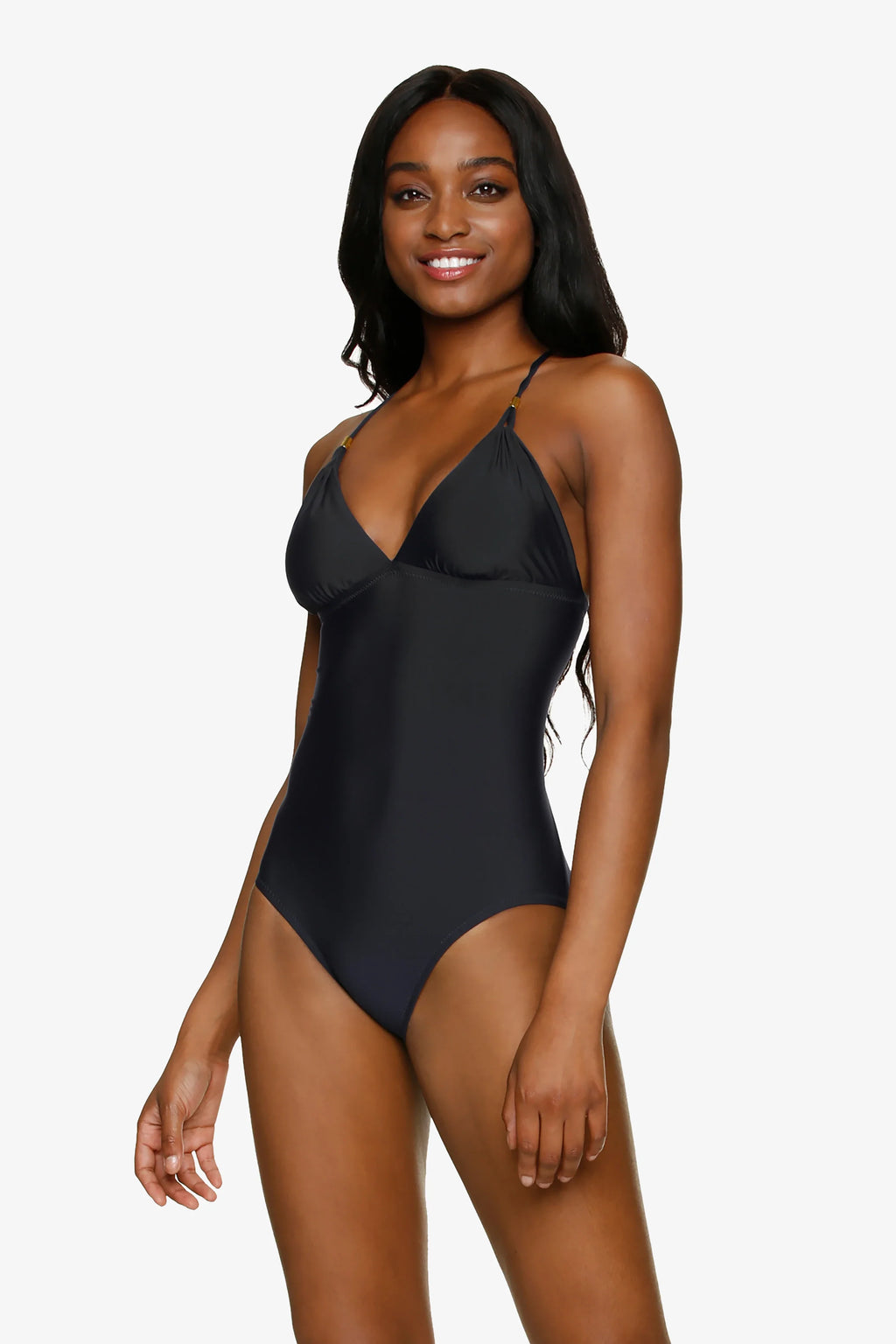 Black low back sales swimsuit
