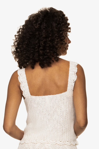 helen jon scallop crochet tank ivory crochet 2
