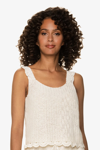 helen jon scallop crochet tank ivory crochet 1