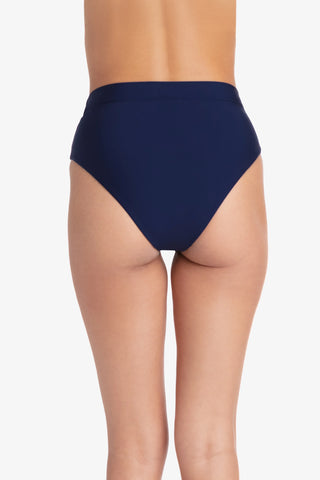 helen jon Soft Band High Waist Bottom  |  Navy 7