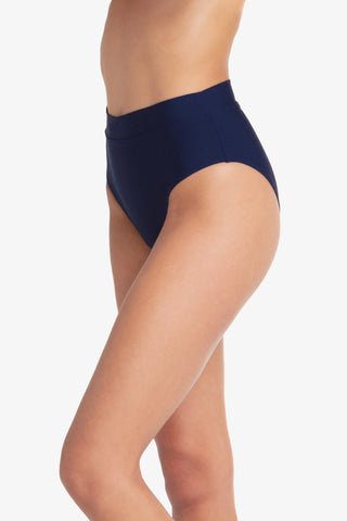 helen jon Soft Band High Waist Bottom  |  Navy 8