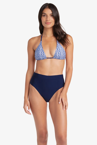 helen jon Soft Band High Waist Bottom  |  Navy 3