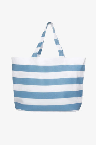 helen jon blue and white stripe tote 1