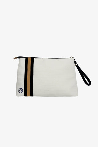 helen jon bikini bag wristlet black gold 1