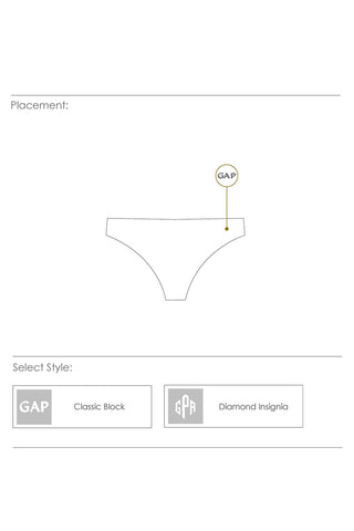 String Bikini Bottom  |  Black