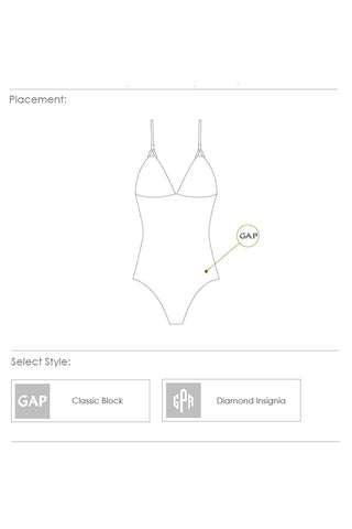 Lattice Back One-Piece  |  Navy