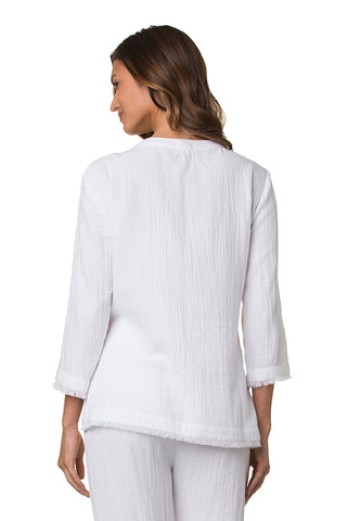 BEACHCOMBER HIP TUNIC-WHITE