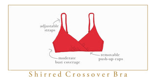 Shop by Style - Shirred Crossover Bra