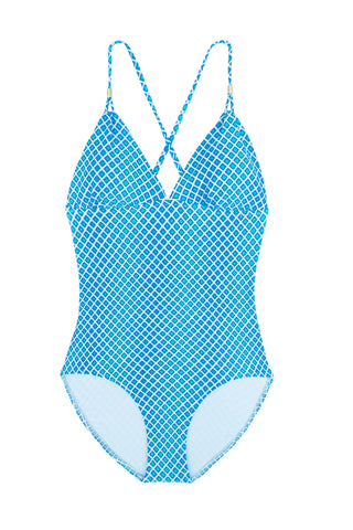 helen jon lattice back one piece ombre geo 6