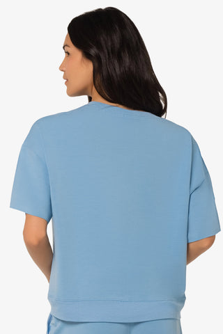Short Sleeve Pullover  |  Light Blue