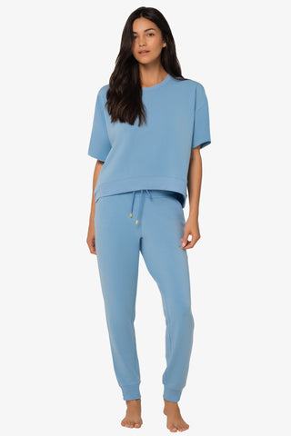 Short Sleeve Pullover  |  Light Blue