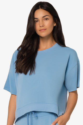 Short Sleeve Pullover  |  Light Blue
