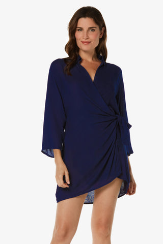 Monaco Wrap Dress  |  Navy