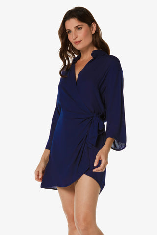 Monaco Wrap Dress  |  Navy