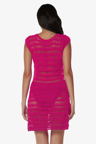 Kendall Crochet Dress  |  Lotus Pink