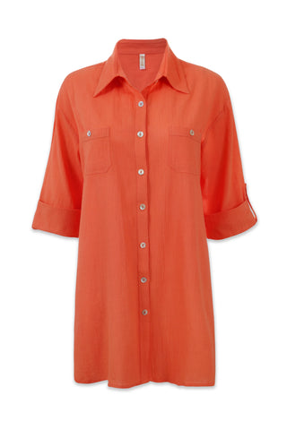 helen jon camp shirt cover up coral 7