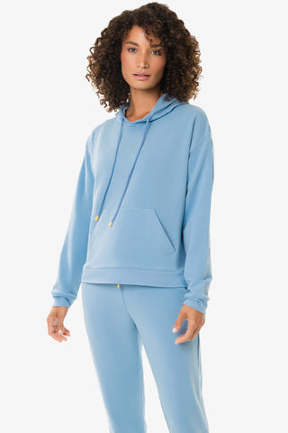Hoodie With Front Pocket  |  Light Blue
