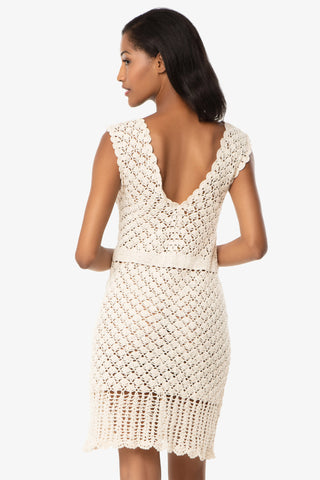 Valentina Crochet Dress  |  Ivory Crochet