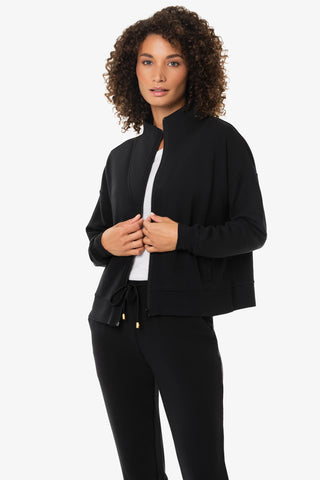 Boxy Zip Jacket  |  Black