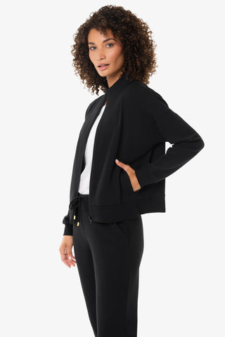 Boxy Zip Jacket  |  Black