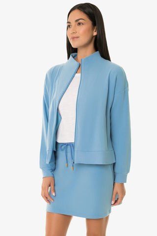 Boxy Zip Jacket  |  Light Blue