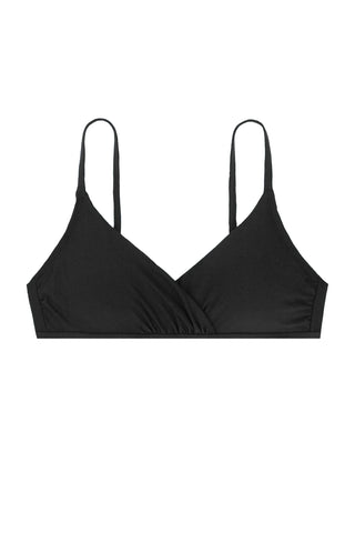 helen jon shirred crossover bra black 5