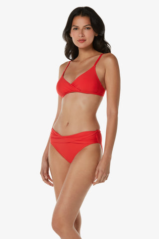 Shirred Crossover Bra  |  Flamenco