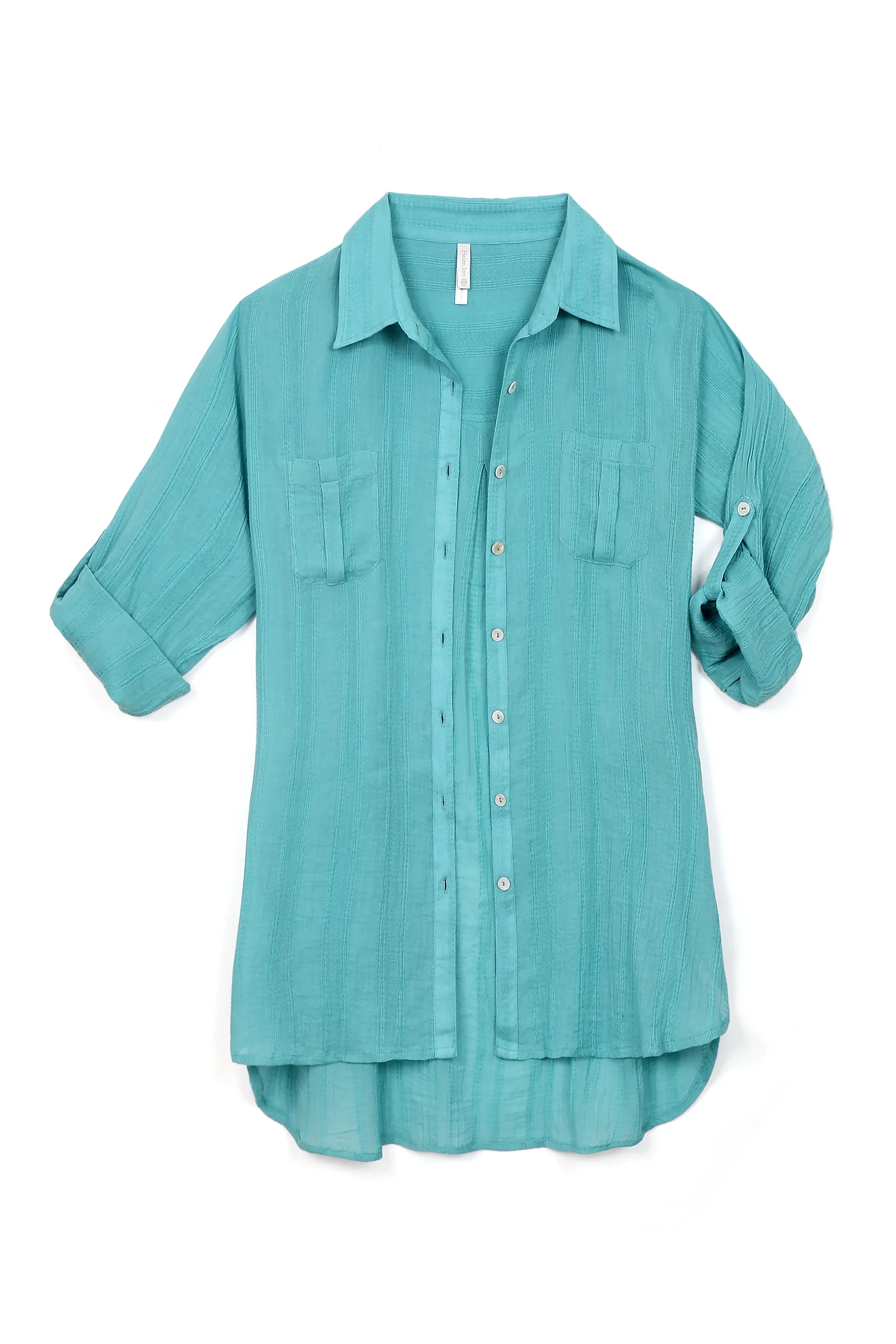 Relaxed Shirt Dress, Aqua, Helen Jon S Relaxed Shirt Dress, Aqua, Helen Jon S