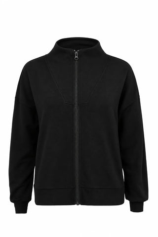 Boxy Zip Jacket  |  Black