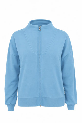Boxy Zip Jacket  |  Light Blue