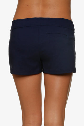 helen jon 4 lace up board short navy 6