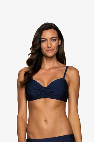 helen jon d cup twist underwire bra navy 1