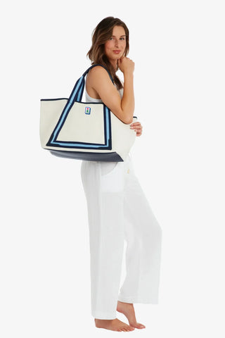 Tile Tote  |  Navy
