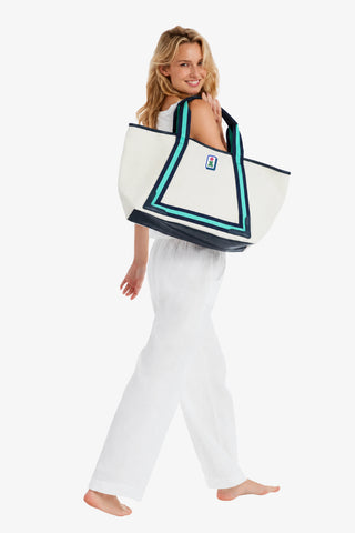 Tile Tote  |  Teal