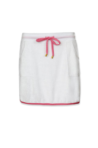 Courtney Skirt Terry Cover-Up  |  Pink Gingham
