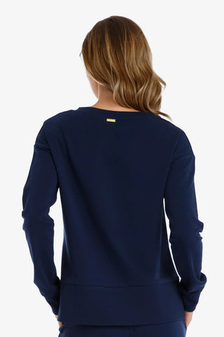 helen jon v neck pullover navy 2