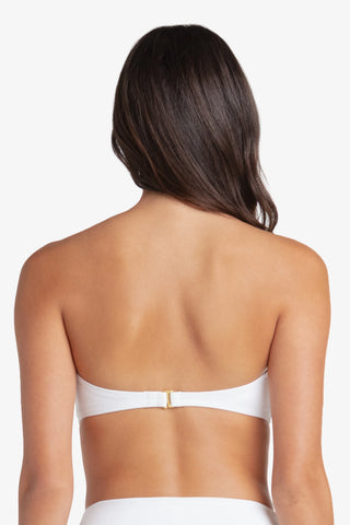 hook back tortoise bandeau textured white 2