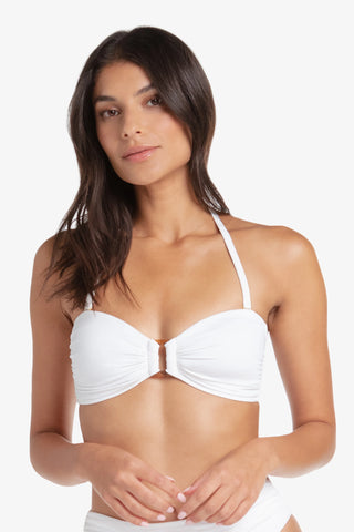 hook back tortoise bandeau textured white 3