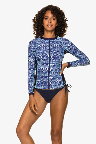 Island Rash Guard Upf 50+  |  Island Batik Navy