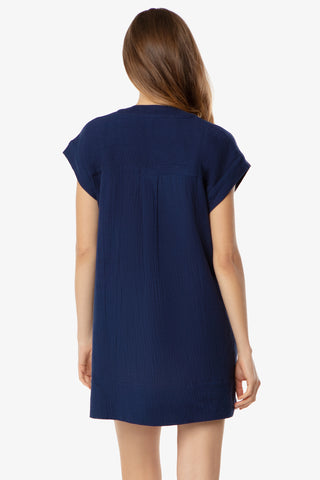 Island V-Neck Dress  |  Navy