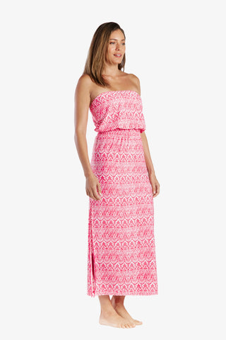 helen jon jolie bandeau dress island batik pink 3
