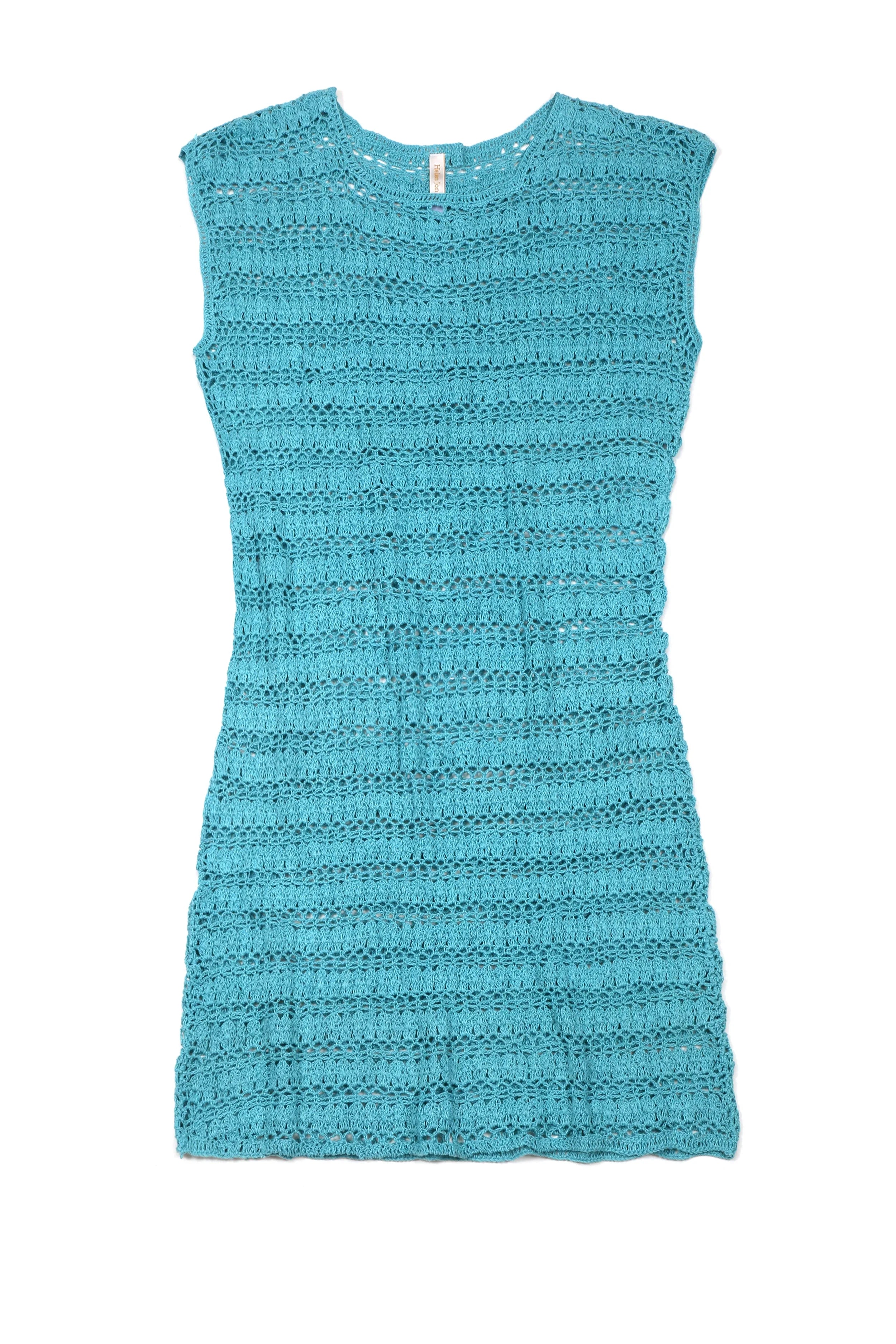 Helen Jon Kendall Crochet Dress - Blue - Medium Helen Jon Kendall Crochet Dress - Blue - Medium