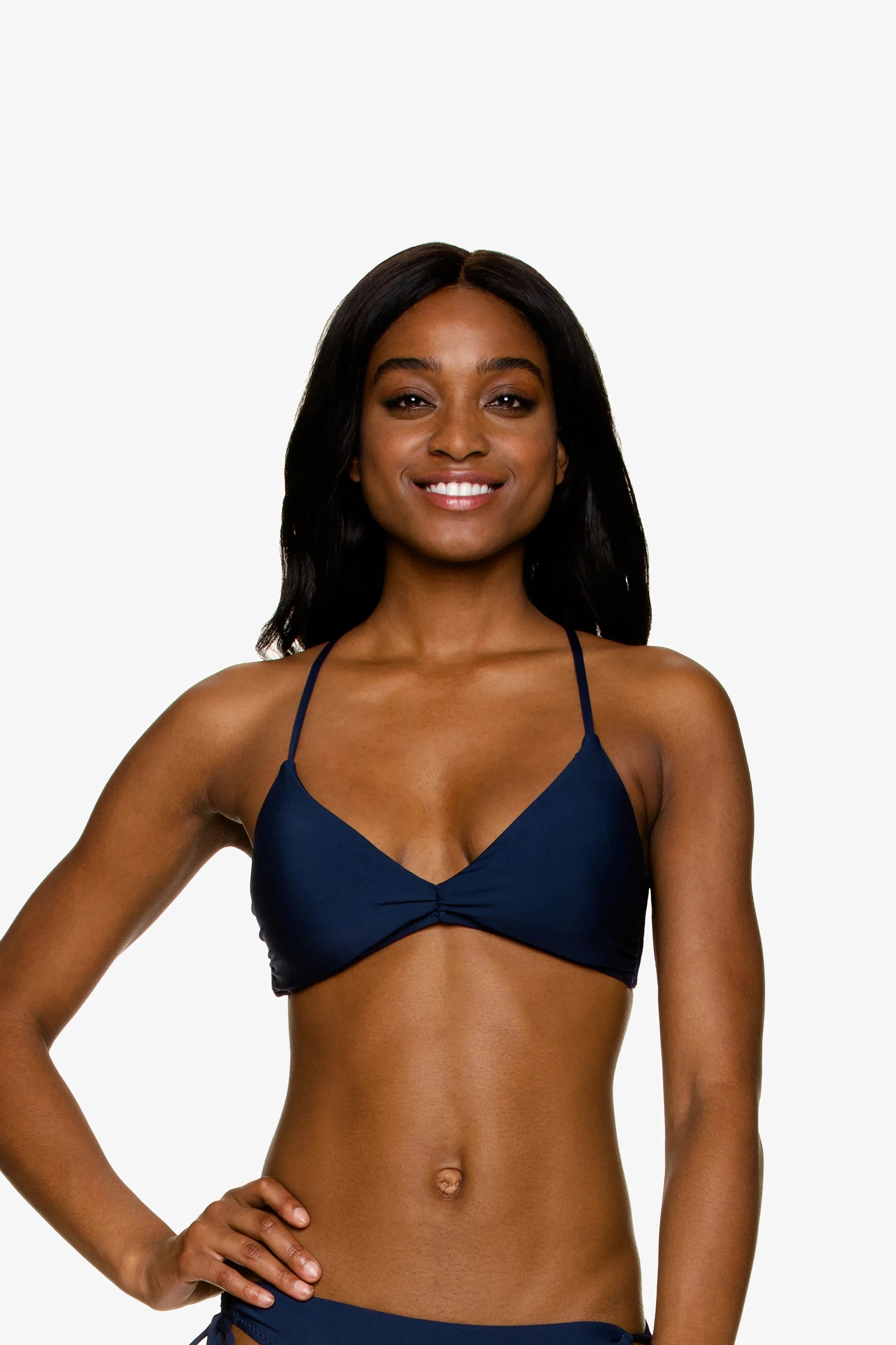 Lace Back Bralette | Navy